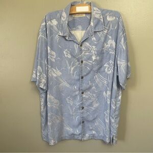 Tommy Bahama Silk Hawaiian Chambray Shirt Size XL